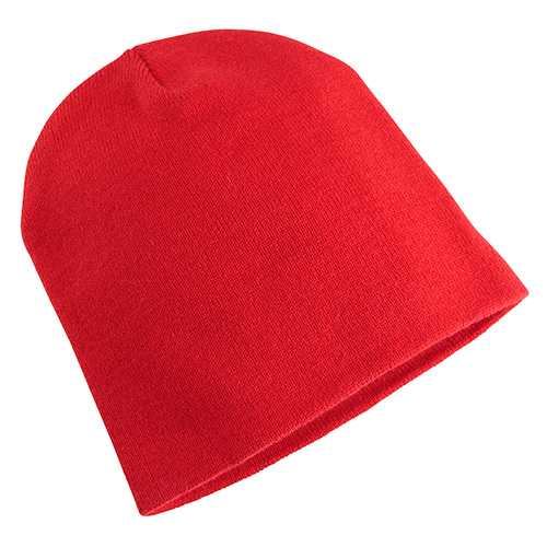 Red flexfit knitted hat