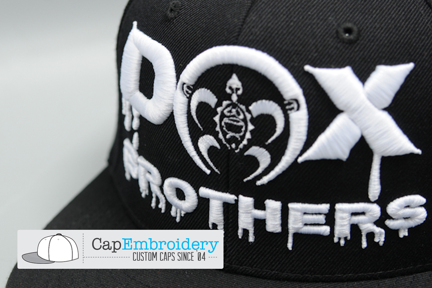 Custom Cap embroidery with large 3d embroidery
