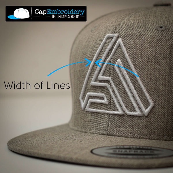 3D cap embroidery example Cap Embroidery