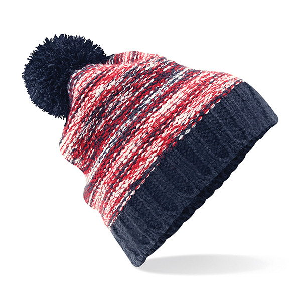 Navy / Red / Off White / Boarder Beanie BC482