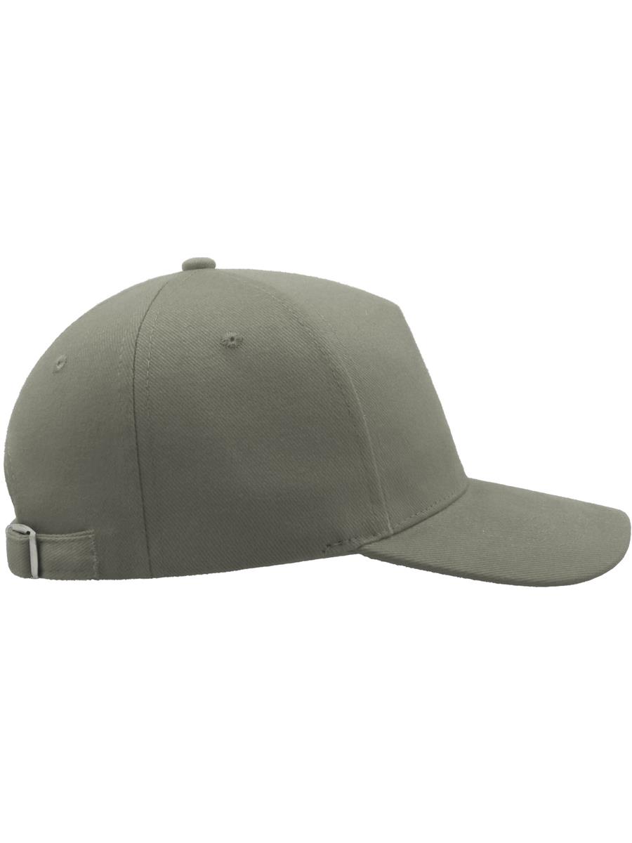 Atlantis Liberty 5 Panel Baseball Cap - Light Grey side view for custom embroidery Atlantis Liberty Five Buckle Hvy Brush Cotton 5 Panel Baseball Cap - Light Grey product image 3 for custom embroidery