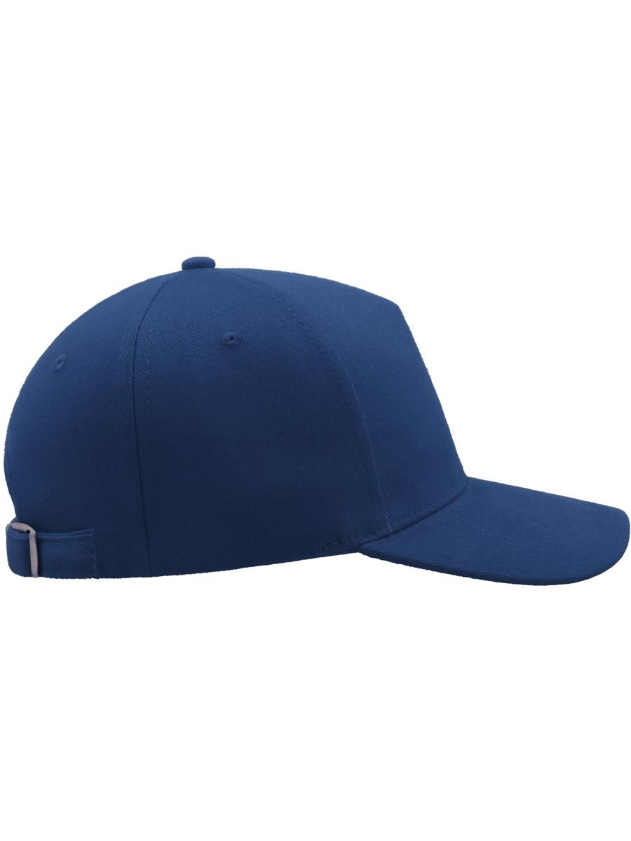 Atlantis Liberty 5 Panel Baseball Cap - Royal side view for custom embroidery Atlantis Liberty Five Buckle Hvy Brush Cotton 5 Panel Baseball Cap - Royal product image 3 for custom embroidery