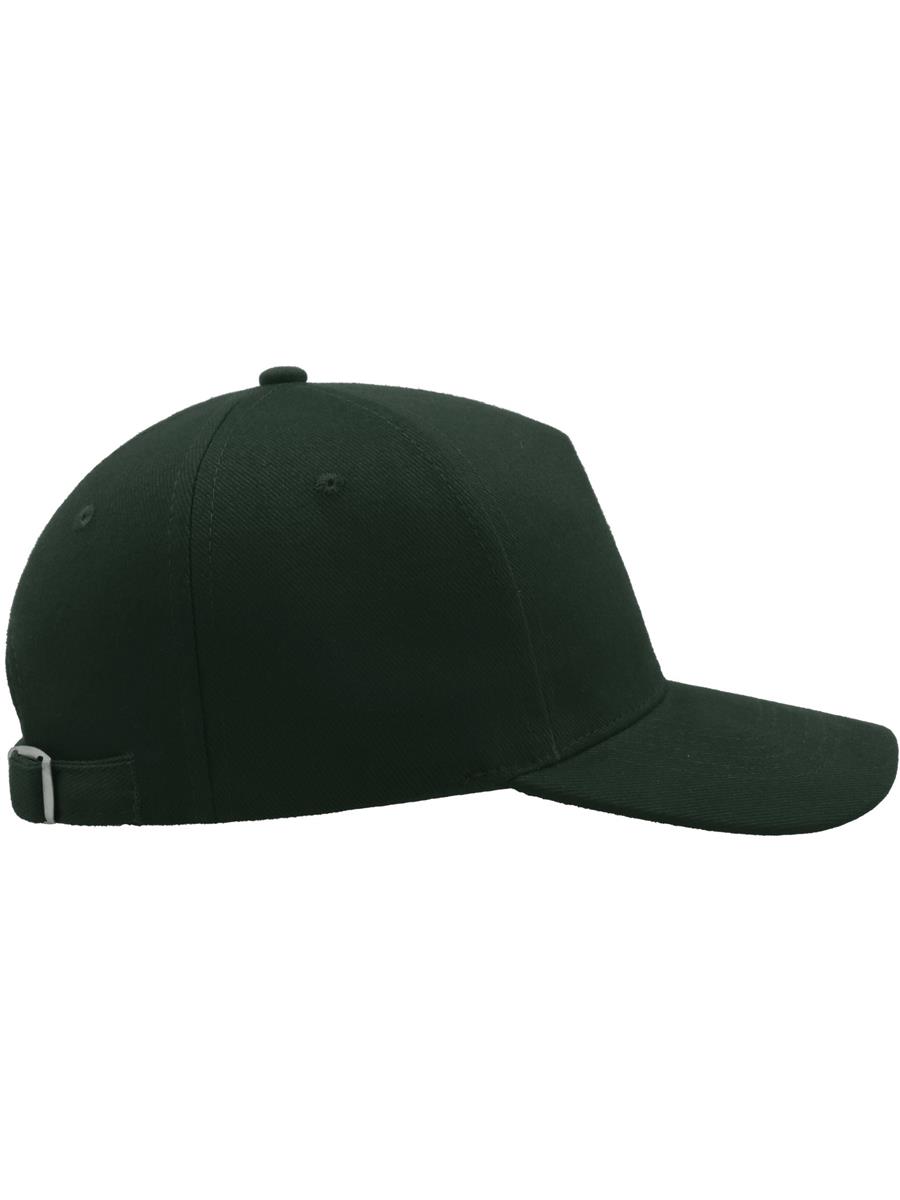 Atlantis Liberty 5 Panel Baseball Cap - Green side view for custom embroidery Atlantis Liberty Five Buckle Hvy Brush Cotton 5 Panel Baseball Cap - Green product image 3 for custom embroidery