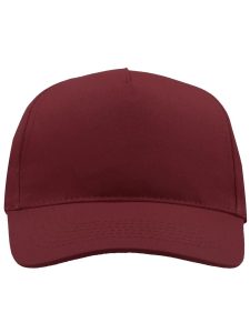 Start 5 Panel Promo Cap - Burgundy product image 1 for custom embroidery