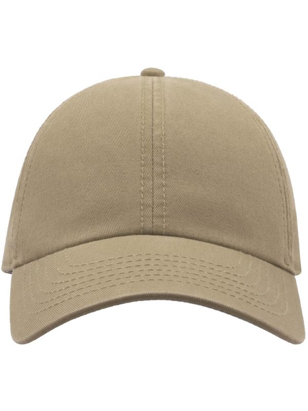 Atlantis Action 6 Panel Baseball Cap - Khaki product image 1 for custom embroidery