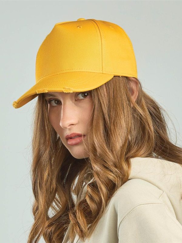 Atlantis Cargo Weathered 5 Panel Weathered Visor Baseball Cap - product image for custom embroidery