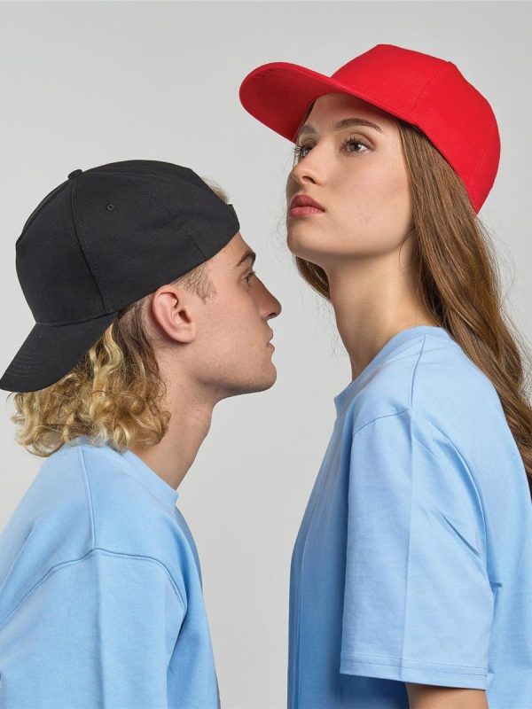 Atlantis# Liberty Five Hvy Brush Cotton 5 Panel Cap - product image for custom embroidery