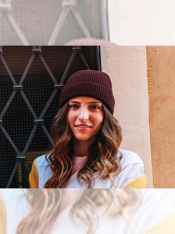 Atlantis# Woolly Wool Blend Beanie - product image for custom embroidery