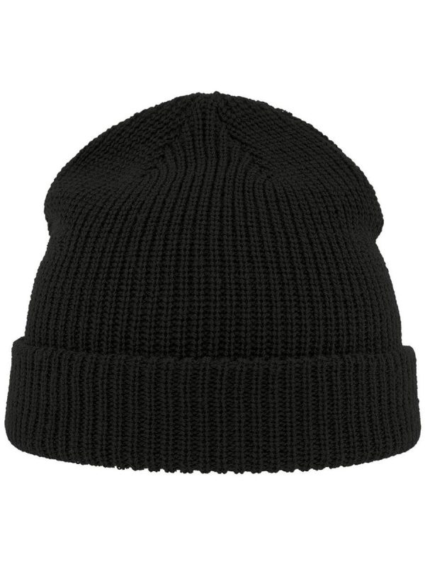 Atlantis# Woolly Wool Blend Beanie - Black product image 1 for custom embroidery