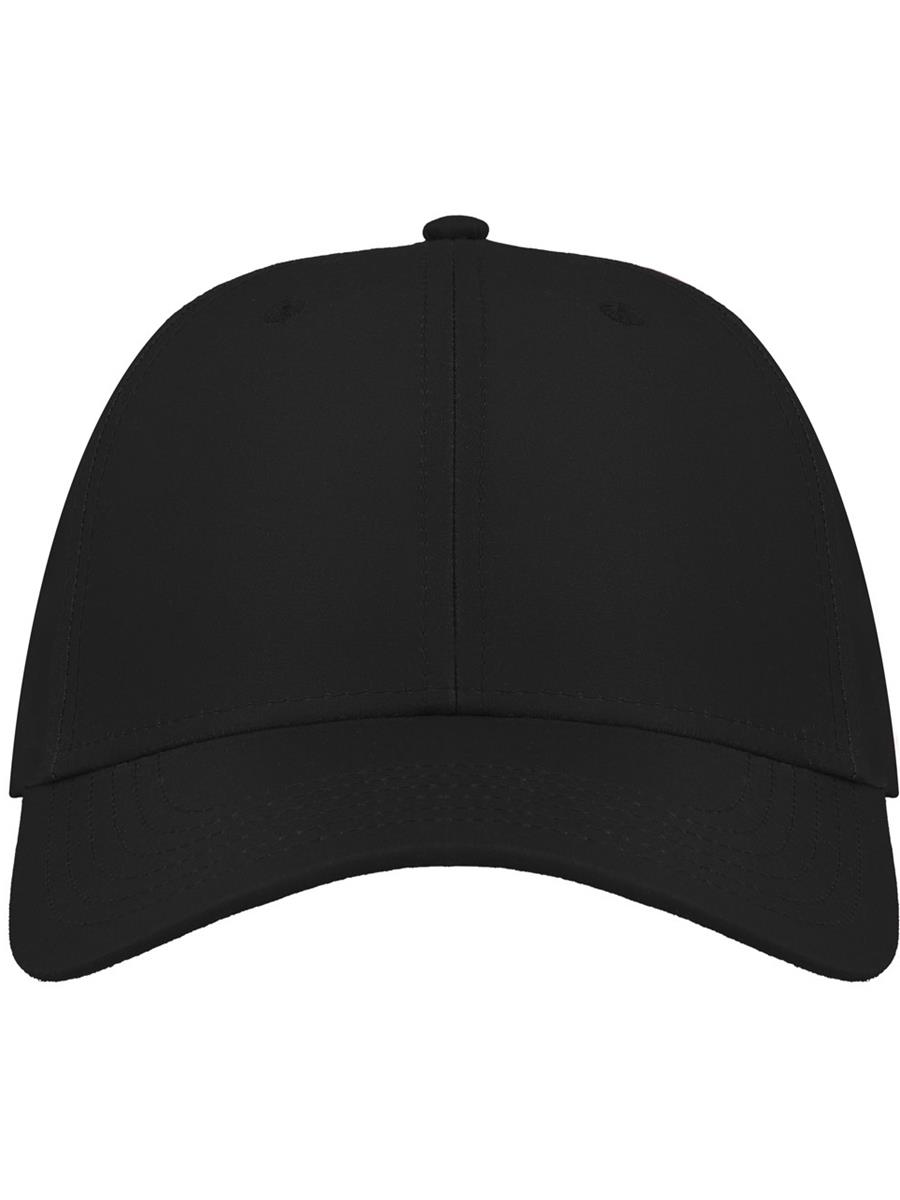 Atlantis Recy Feel Recycled Twill 6 Panel Cap - Black product image 1 for custom embroidery Atlantis Recy Feel Recycled Twill 6 Panel Cap - Black product image 1 for custom embroidery