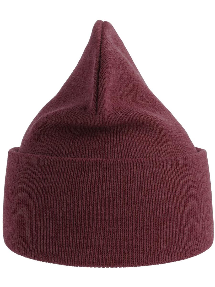 Atlantis Pure Beanie Recycled - Burgundy Melange product image 2 for custom embroidery Atlantis Pure Beanie Recycled - Burgundy Melange product image 2 for custom embroidery