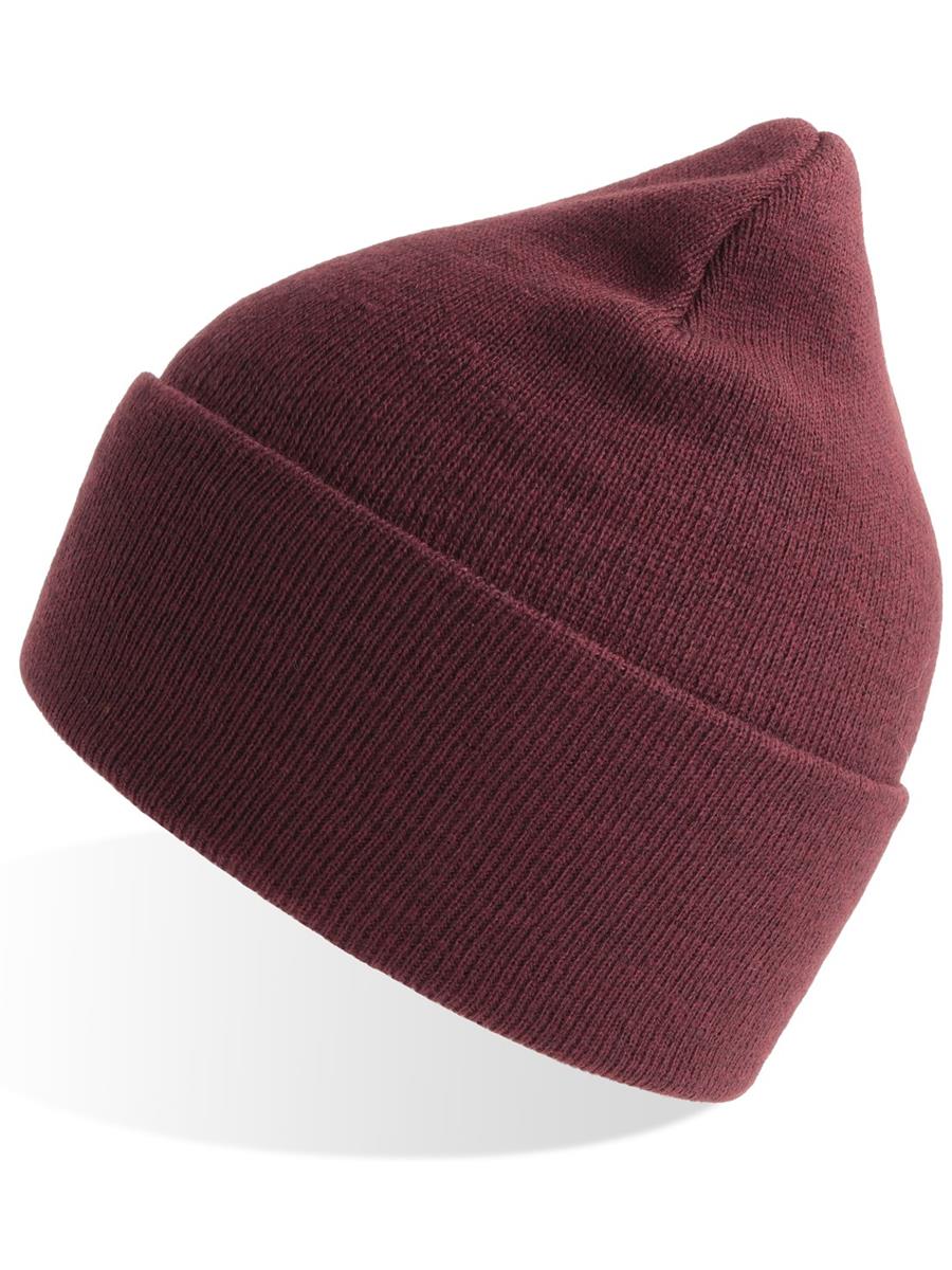 Atlantis Pure Beanie Recycled - Burgundy Melange product image 3 for custom embroidery Atlantis Pure Beanie Recycled - Burgundy Melange product image 3 for custom embroidery