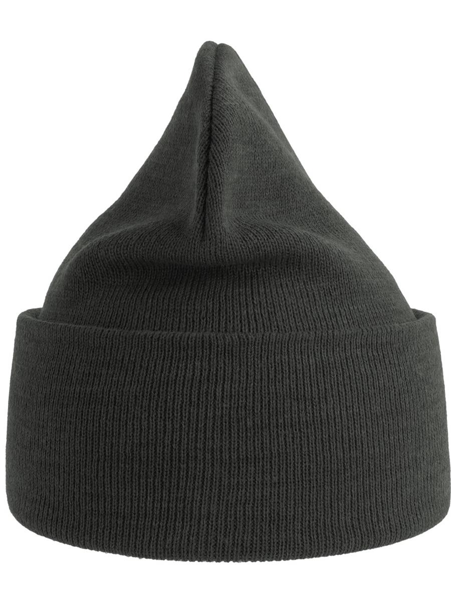 Atlantis Pure Beanie Recycled - Dark Grey Melange product image 2 for custom embroidery Atlantis Pure Beanie Recycled - Dark Grey Melange product image 2 for custom embroidery