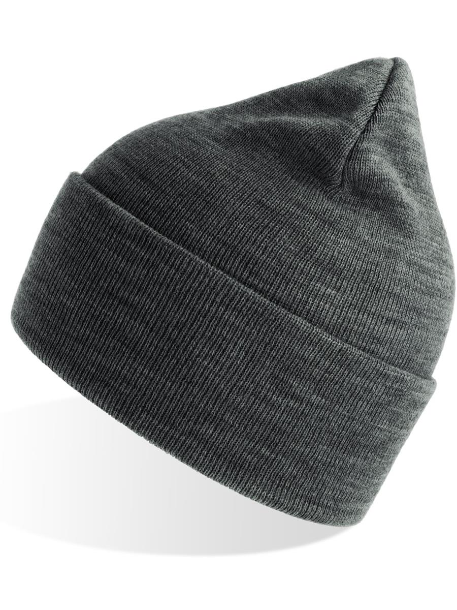 Atlantis Pure Beanie Recycled - Dark Grey Melange product image 3 for custom embroidery Atlantis Pure Beanie Recycled - Dark Grey Melange product image 3 for custom embroidery