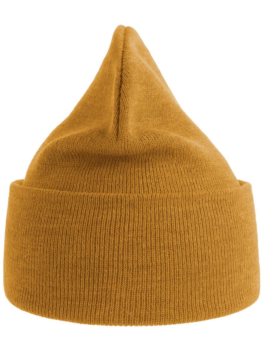 Atlantis Pure Beanie Recycled - Mustard product image 2 for custom embroidery Atlantis Pure Beanie Recycled - Mustard product image 2 for custom embroidery