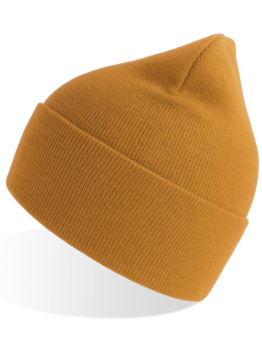 Atlantis Pure Beanie Recycled - Mustard product image 3 for custom embroidery Atlantis Pure Beanie Recycled - Mustard product image 3 for custom embroidery
