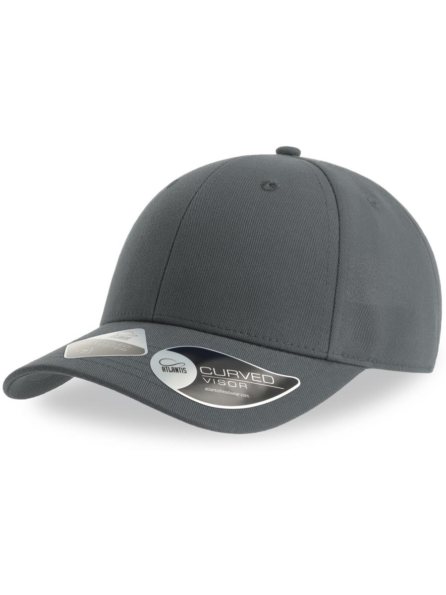 Atlantis Joshua Recycled Polyester 6 Panel Cap - Dark Grey product image 1 for custom embroidery Atlantis Joshua Recycled Polyester 6 Panel Cap - Dark Grey product image 1 for custom embroidery