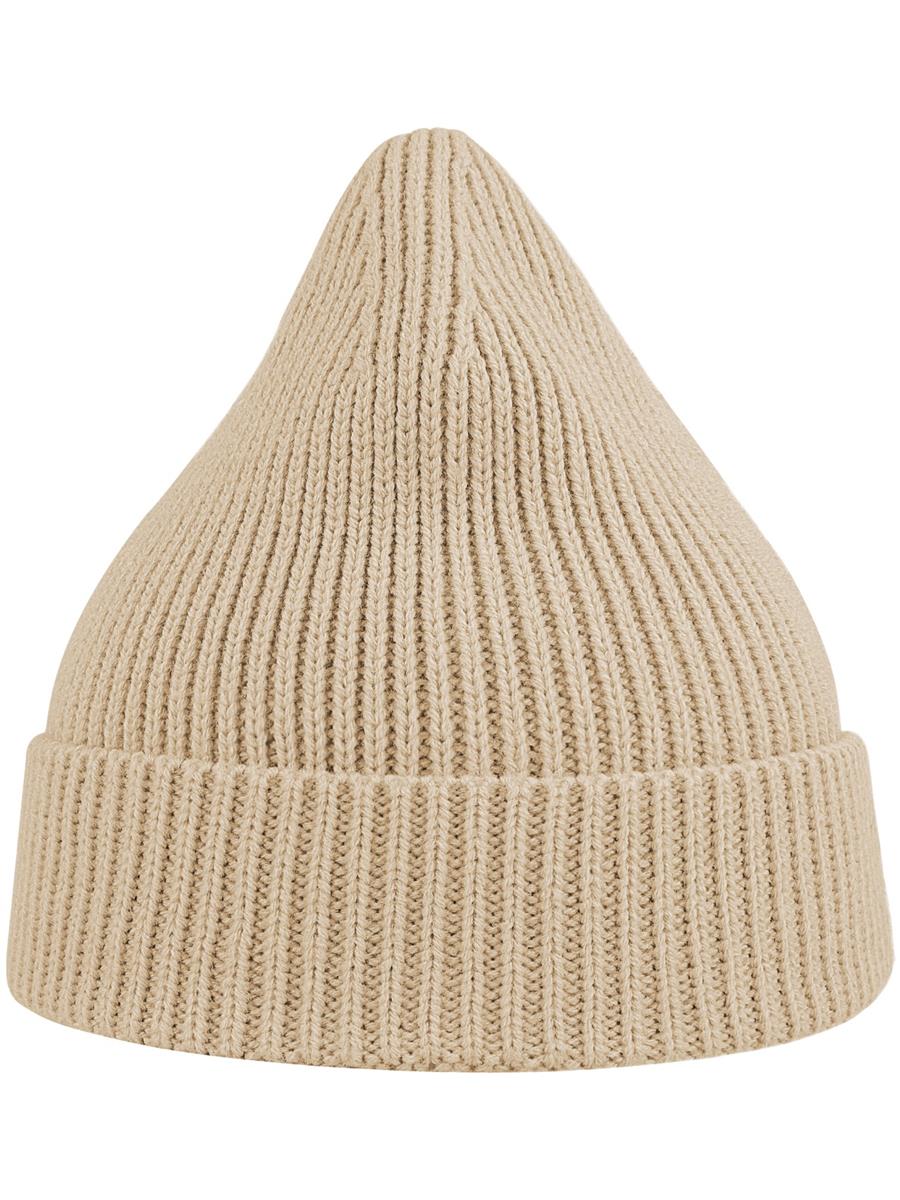 Atlantis Andy Recycled Polyester Acrylic Beanie - Beige product image 3 for custom embroidery Atlantis Andy Recycled Beanie - Beige product image 3 for custom embroidery