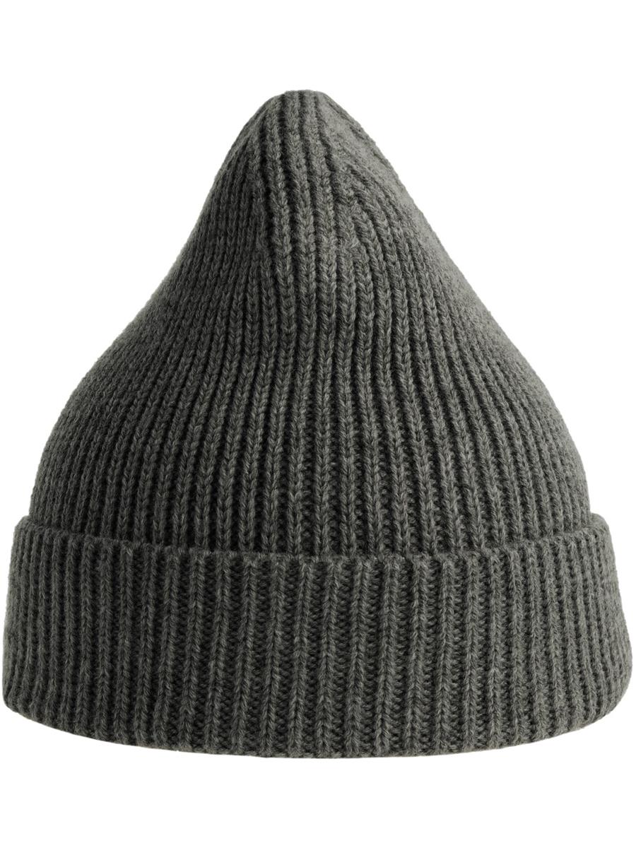 Atlantis Andy Recycled Polyester Acrylic Beanie - Dark Grey Melange product image 3 for custom embroidery Atlantis Andy Recycled Beanie - Dark Grey Melange product image 3 for custom embroidery