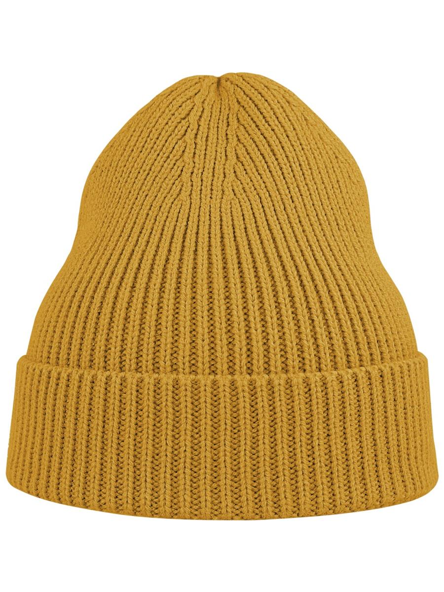 Atlantis Andy Recycled Polyester Acrylic Beanie - Mustard product image 1 for custom embroidery Atlantis Andy Recycled Beanie - Mustard product image 1 for custom embroidery