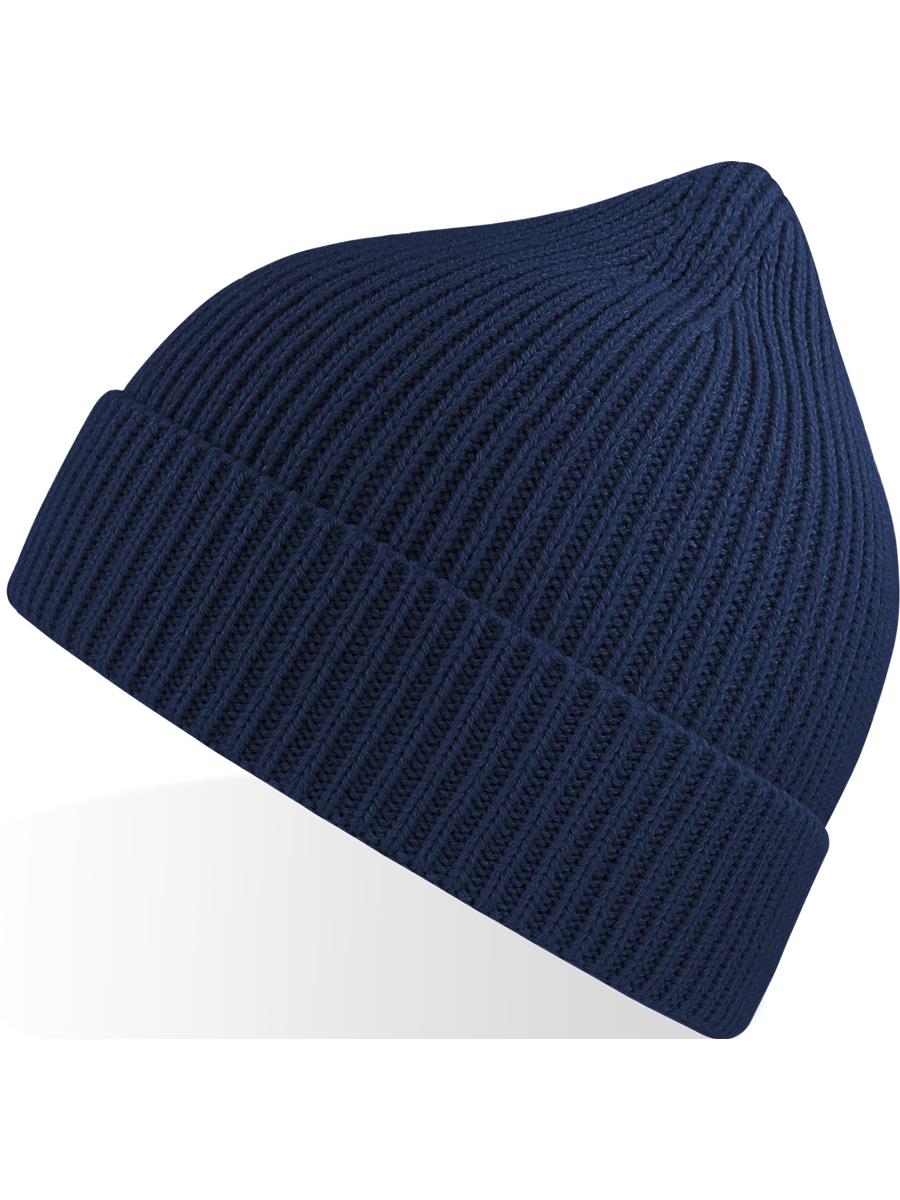 Atlantis Andy Recycled Polyester Acrylic Beanie - Navy product image 2 for custom embroidery Atlantis Andy Recycled Beanie - Navy product image 2 for custom embroidery