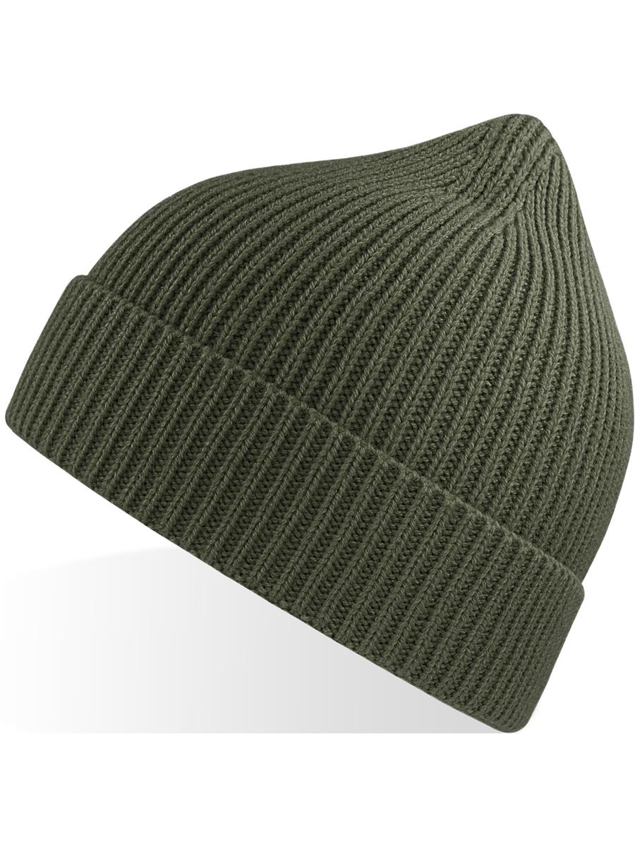 Atlantis Andy Recycled Polyester Acrylic Beanie - Olive product image 2 for custom embroidery Atlantis Andy Recycled Beanie - Olive product image 2 for custom embroidery