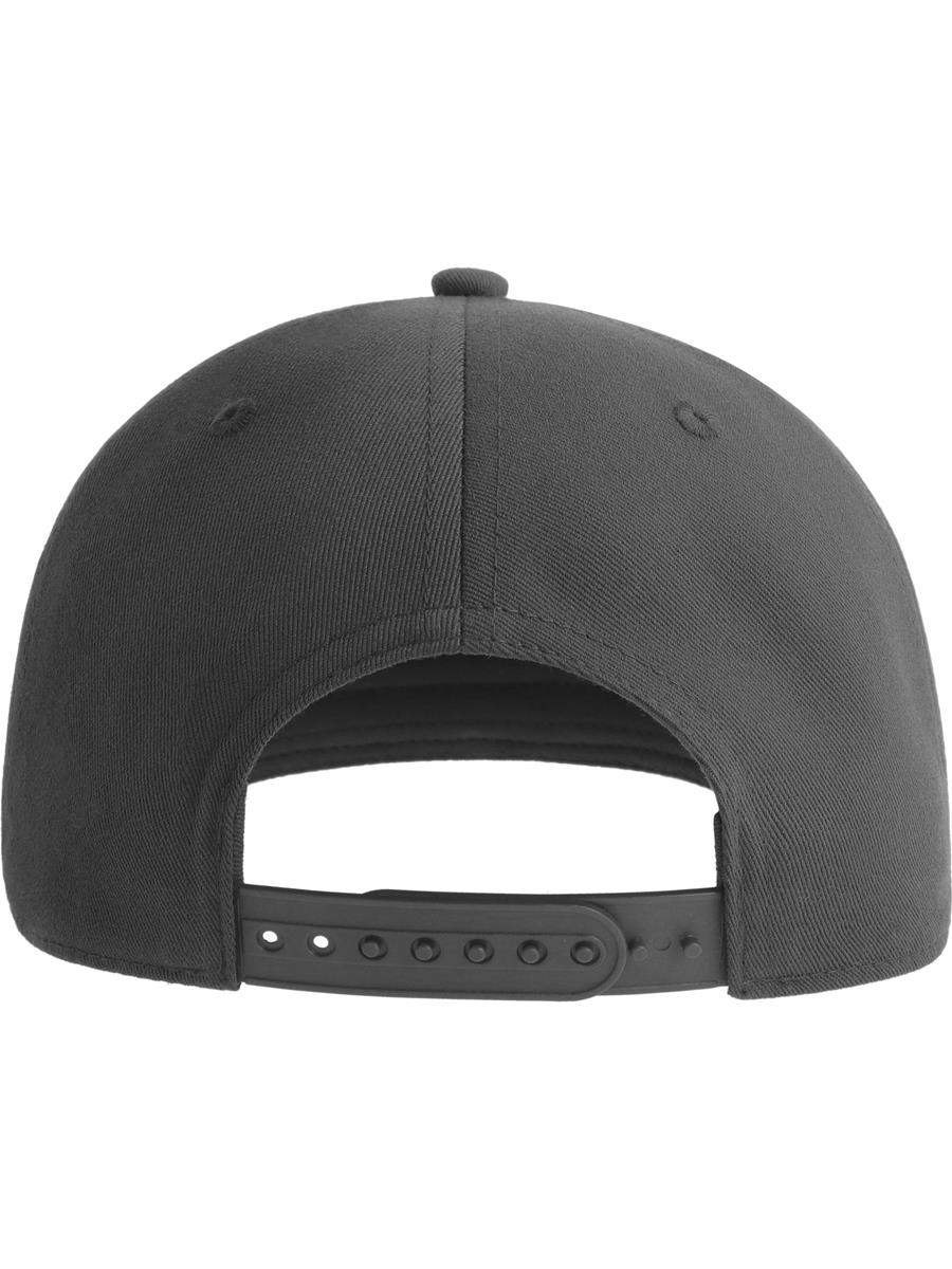 Atlantis James Six Panel Recycled Polyester Snapback - Dark Grey product image 2 for custom embroidery Atlantis James Six Panel Recycled Polyester Snapback - Dark Grey product image 2 for custom embroidery