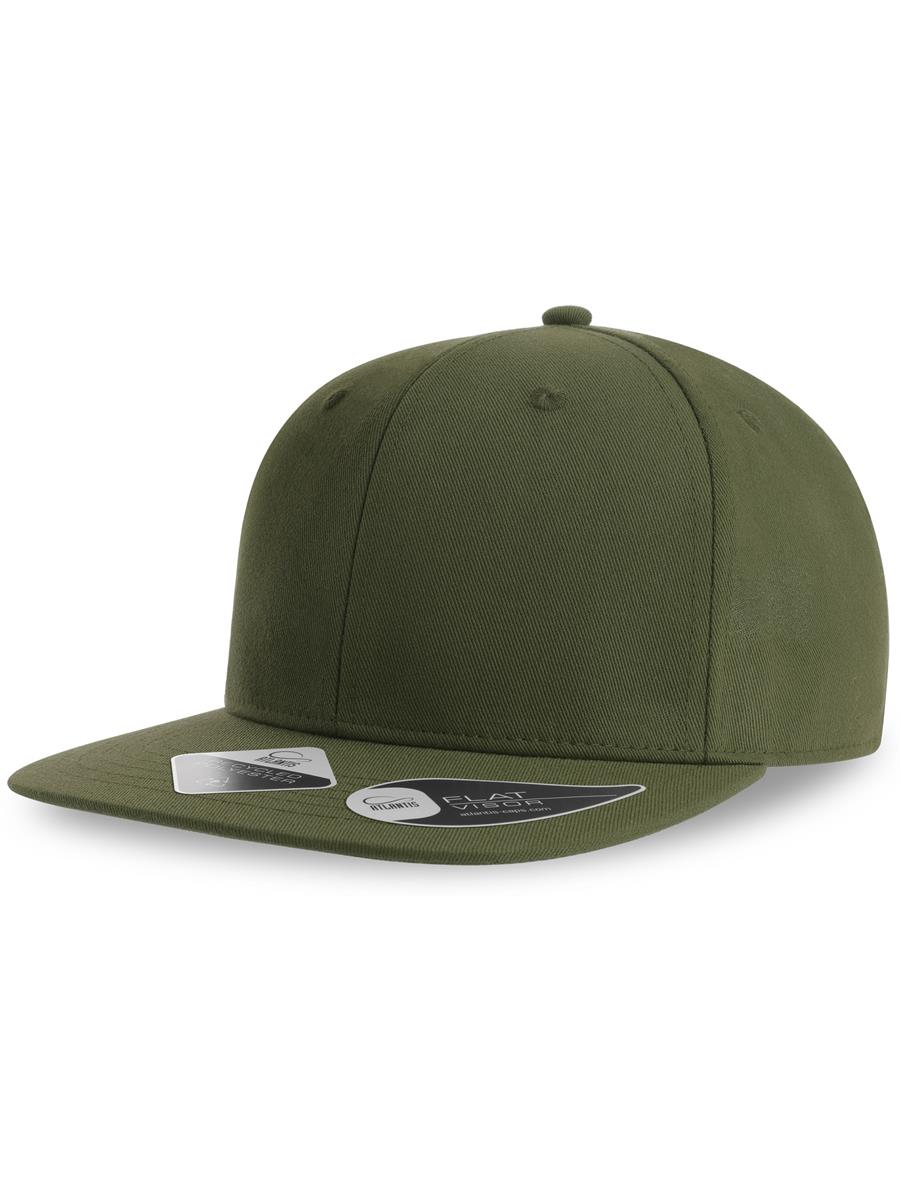 Atlantis James Six Panel Recycled Polyester Snapback - Olive product image 4 for custom embroidery Atlantis James Six Panel Recycled Polyester Snapback - Olive product image 4 for custom embroidery