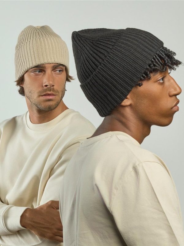 Atlantis Oak Polylana Chunky Cuffed Beanie - product image for custom embroidery