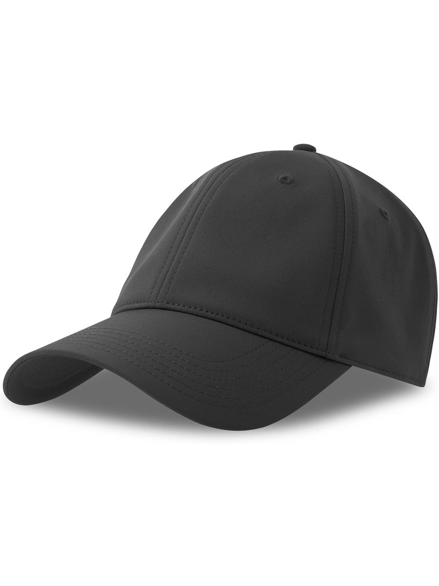 Atlantis Kai Fitted 6 Panel Sustainable Cap - Black product image 1 for custom embroidery Atlantis Kai Fitted 6 Panel Sustainable Cap - Black product image 1 for custom embroidery