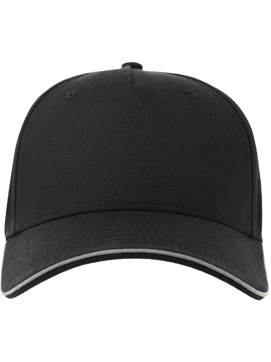 Atlantis Reflect 5 Panel Sustainable Cap - Black product image 2 for custom embroidery Atlantis Reflect 5 Panel Sustainable Cap - Black product image 2 for custom embroidery