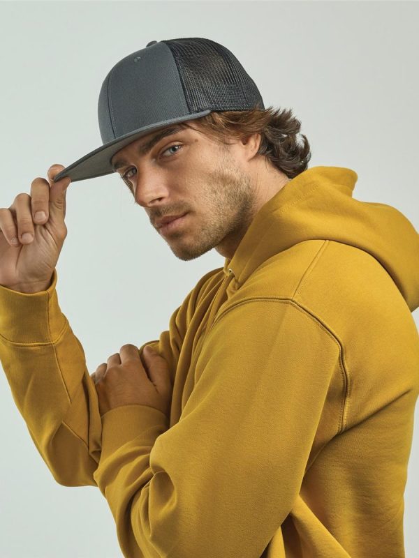 Atlantis Snapback Mesh 6 Panel Sustainable Trucker Cap - product image for custom embroidery