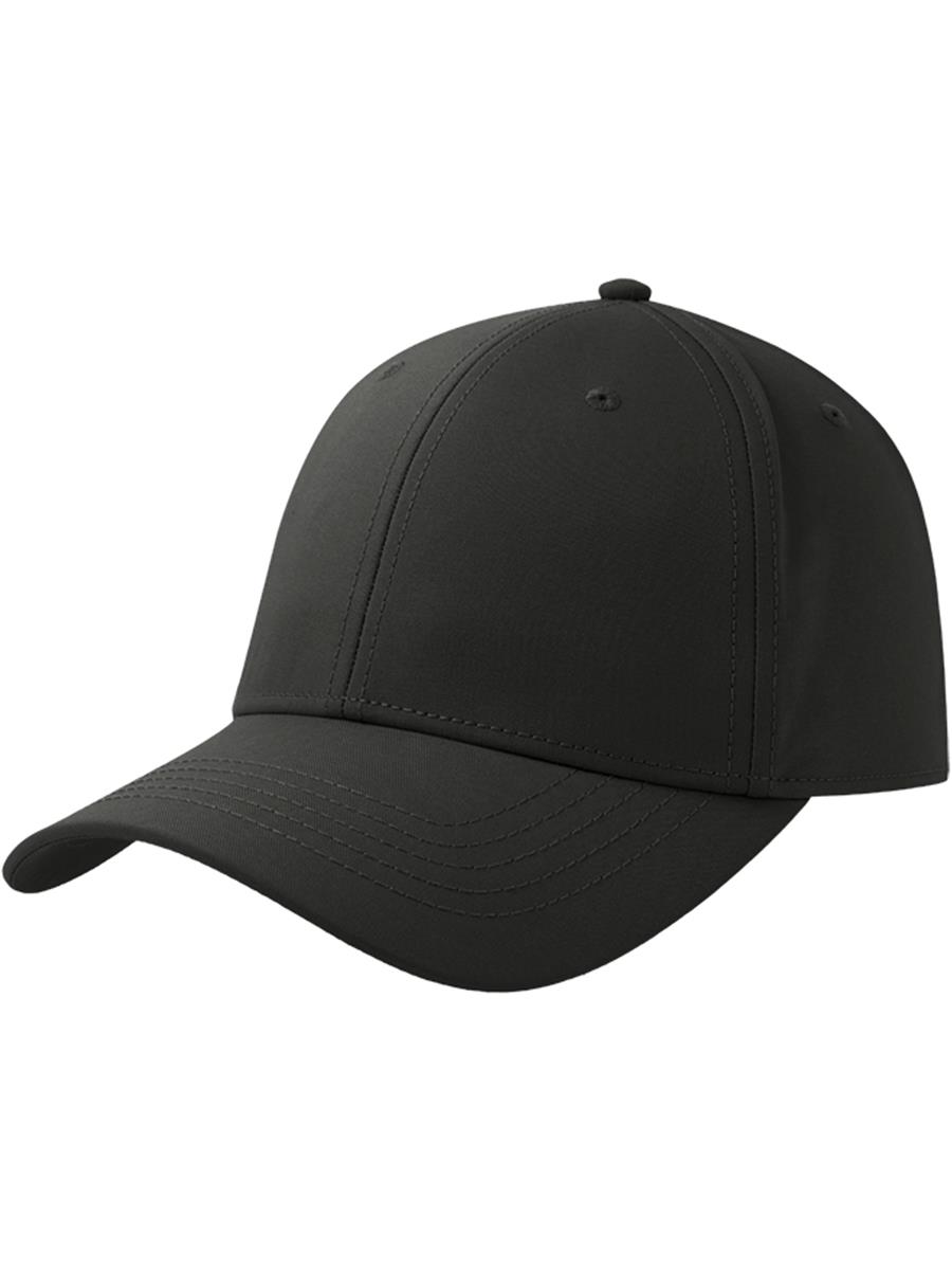 Atlantis Pitch Recycled Flexible Stretch 6 Panel Fitted Cap - Black product image 1 for custom embroidery Atlantis Pitch Recycled Flexible Stretch 6 Panel Fitted Cap - Black product image 1 for custom embroidery