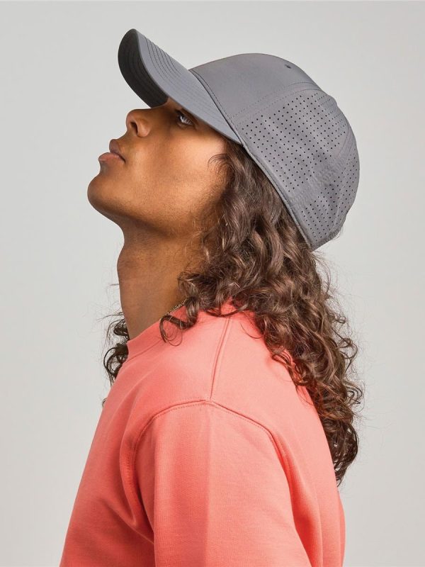 Atlantis Breezy S 6 Panel Structured Mid Profile Mid Visor Nylon Recycled Trucker Cap - product image for custom embroidery