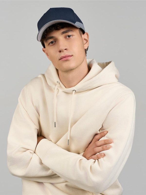 Atlantis Helpy S 5 Panel Structured High Profile Curved Visor Reflective Recycled Cap - product image for custom embroidery