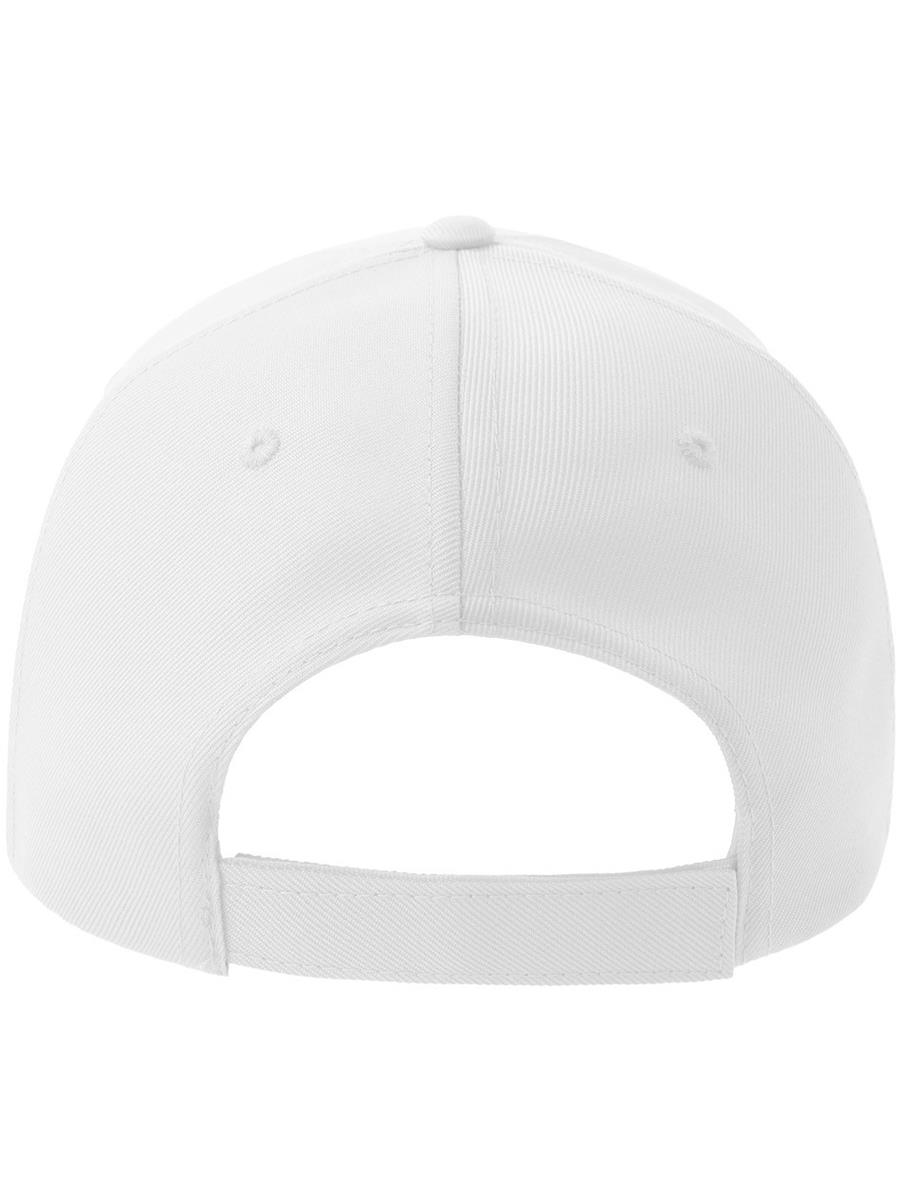 Atlantis Recy Five Piping 5 Panel Structured Mid Profile Curved Visor Recycled Cap - White/Navy product image 2 for custom embroidery Atlantis Recy Five Piping 5 Panel Structured Mid Profile Curved Visor Recycled Cap - White/Navy product image 2 for custom embroidery