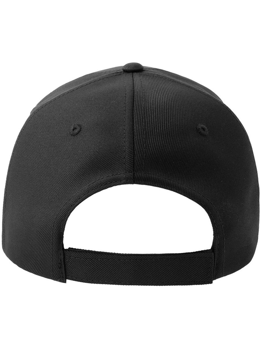 Atlantis Recy Five Piping 5 Panel Structured Mid Profile Curved Visor Recycled Cap - Black/White product image 3 for custom embroidery Atlantis Recy Five Piping 5 Panel Structured Mid Profile Curved Visor Recycled Cap - Black/White product image 3 for custom embroidery