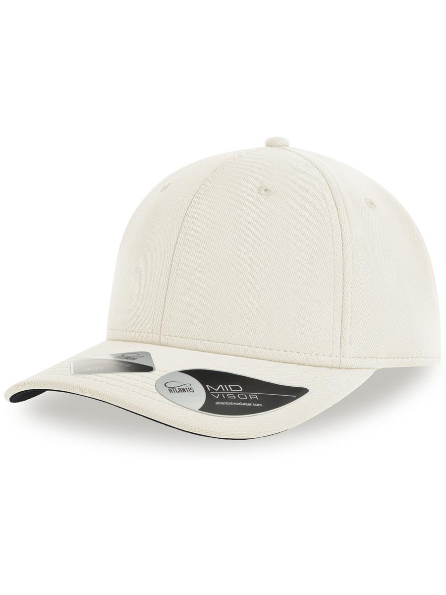 Atlantis Skye 6 Panel Structured Mid Profile Mid Visor Dope Dye Recycled Cap - Coconut Milk product image 1 for custom embroidery Atlantis Skye 6 Panel Structured Mid Profile Mid Visor Dope Dye Recycled Cap - Coconut Milk product image 1 for custom embroidery