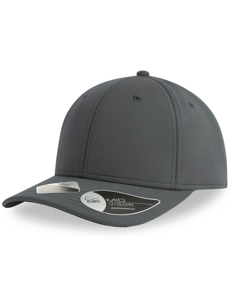 Atlantis Skye 6 Panel Structured Mid Profile Mid Visor Dope Dye Recycled Cap - Dark Grey product image 3 for custom embroidery Atlantis Skye 6 Panel Structured Mid Profile Mid Visor Dope Dye Recycled Cap - Dark Grey product image 3 for custom embroidery