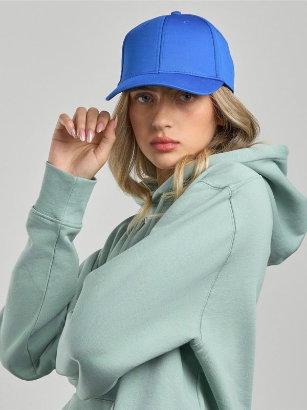 Atlantis Skye 6 Panel Structured Mid Profile Mid Visor Dope Dye Recycled Cap - product image for custom embroidery