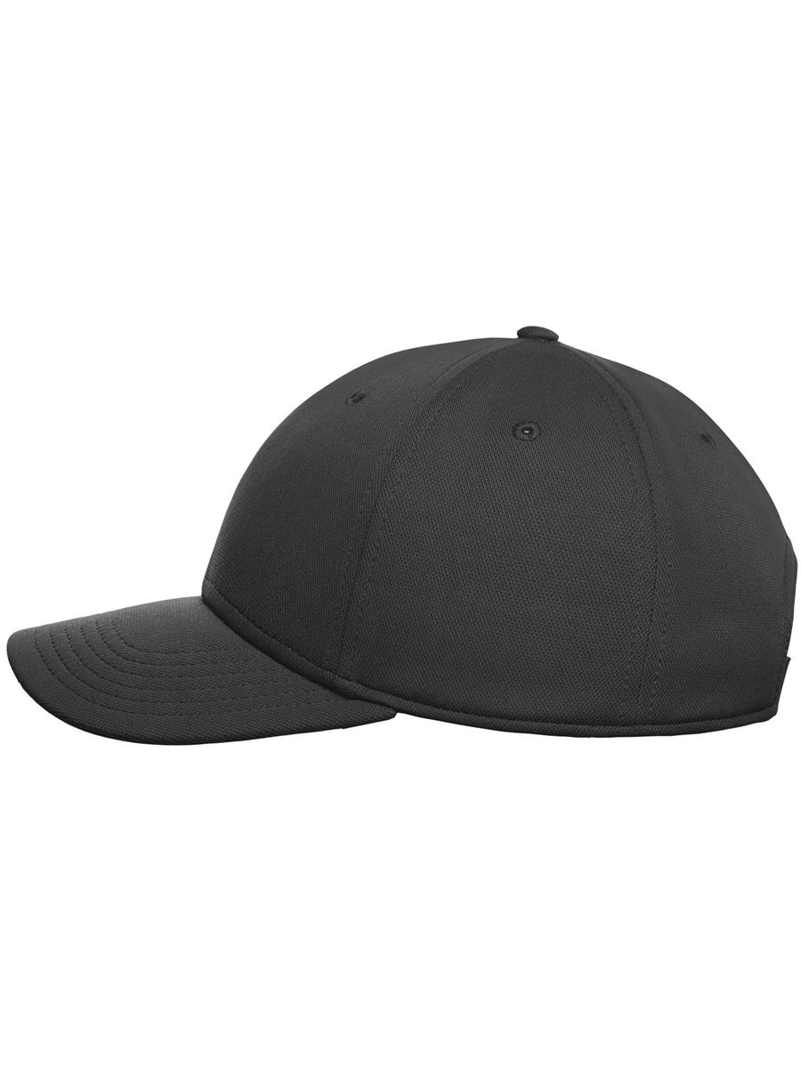 Atlantis Skye 6 Panel Structured Mid Profile Mid Visor Dope Dye Recycled Cap - Black product image 4 for custom embroidery Atlantis Skye 6 Panel Structured Mid Profile Mid Visor Dope Dye Recycled Cap - Black product image 4 for custom embroidery