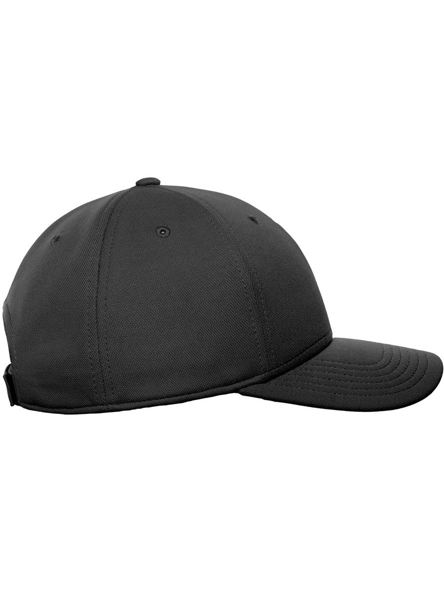 Atlantis Skye 6 Panel Structured Mid Profile Mid Visor Dope Dye Recycled Cap - Black product image 5 for custom embroidery Atlantis Skye 6 Panel Structured Mid Profile Mid Visor Dope Dye Recycled Cap - Black product image 5 for custom embroidery